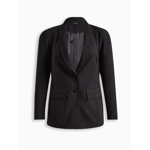 torrid Jackets & Blazers - Torrid Soho Studio‎ Refined Crepe Blazer Black Plus 3 3X 22-24